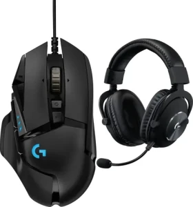 Logitech G502 HERO + G Pro X čierna / Herná sada / myš 25600 DPI 11 tlačidiel + slúchadlá / USB