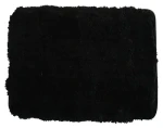 MSV MICROFIBER čierna / Kúpeľňová predložka / 50 x 70 cm / polyester / protišmyková