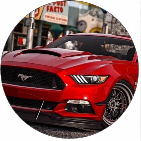Jedlý papier GTA Ford Mustang červený 19,5 cm - Pictu Hap - Pictu Hap