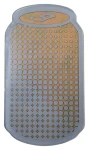 Caimi Brevetti samolepka na odpadkový kôš KOV / Samolepka na triedený odpad / 6 x 10,5 cm