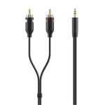 Belkin Audio kábel 1 x 3.5mm - 2 x RCA 2m/portable Y (F3Y116bt2M)