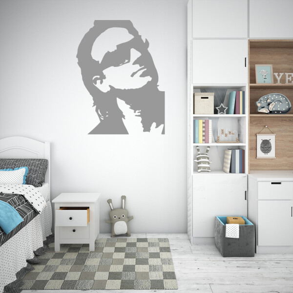 Veselá Stena Samolepka Bono Vox (U2) Farba: šedá, Veľkosť: 40 x 31 cm