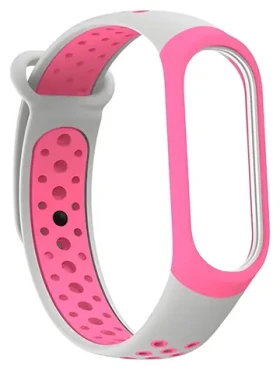 Beline Silicone ružovo-sivý / Náhradný remienok / pre XIAOMI Mi Band 3/4 / silikónový