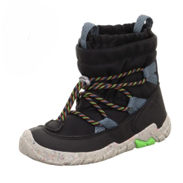 Detské zimné topánky barefit TRACE Black/Blue Gore-TEX, Superfit,1-006038-0000 - 28