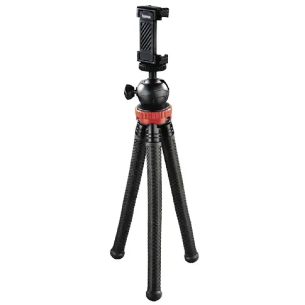 HAMA FlexPro 3v1 27cm červená / statív pre fotoaparáty GoPro kamery a smartphone (4608-H)