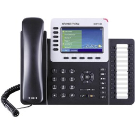 Grandstream GXP-2160 systémový telefón, VoIP Bluetooth, konektor na slúchadlá farebný displej čierna, strieborná; GXP2160