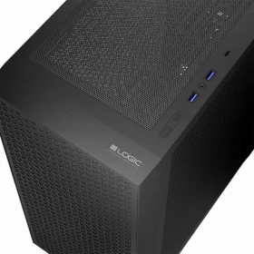 Logic DART PRO čierna / Skriňa / Midi Tower / ATX / USB-C 3.2 Gen2 / 4X 120mm fan / bez zdroja (AT-DART-PRO-0000-10)