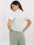 Košeľa NM KS KA 01148.50P bielo zelená M/L