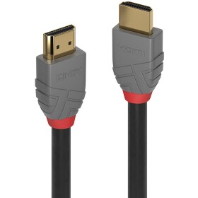 LINDY HDMI prepojovací kábel Zástrčka HDMI-A, Zástrčka HDMI-A 2.00 m čierna 36963 4K UHD HDMI kábel; 36963