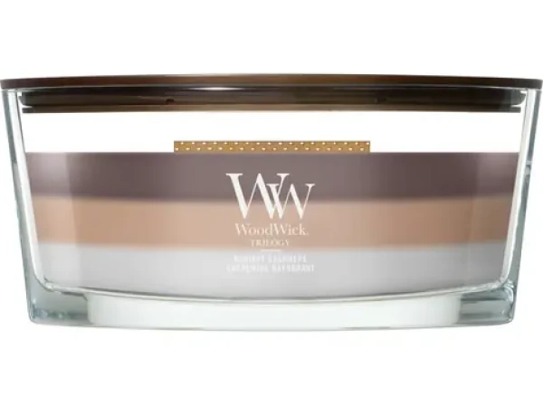 Woodwick Trilogy Radiant Cashmere sviečka loď (5038581183343)