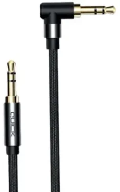 Quick / Kábel Jack 3,5 mm - 2x Jack 3,5 mm / 1 m / čierna (4752168141304)