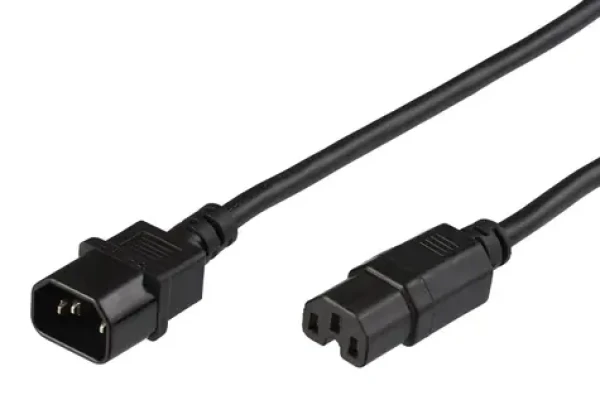 MicroConnect Predlžovací kábel C14 - C15 3M čierna (PE011403)