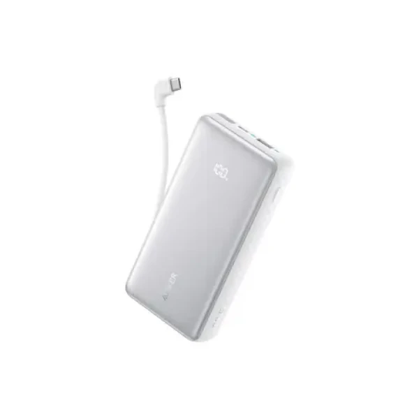 Anker Zolo 10000mAh biela / Powerbanka / 22.5W / s káblom USB-C / USB-C (A110DH21)
