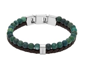 Fossil Moderný dvojitý náramok pre mužov JF04854040