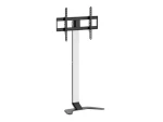Equip 650614 strieborná / Podlahový držiak TV / 37"-86" / nosnosť 45 kg / VESA 600x400 (650614)