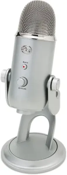 Blue Yeti strieborná / stolný mikrofón / USB (988-000238)