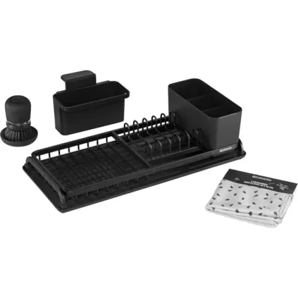 Brabantia Odkvapkávač riadu set vrátane príslušenstva čierna / 20 x 12.6 x 46.3 cm (660184)