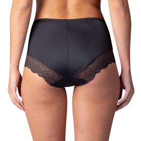 Dámske nohavičky FLAT TUMMY LACE MIDISLIP Drawstring Panties - BELLINDA - Black XL