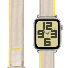 Obal:Me Textilný Remienok pre Apple Watch 42-49mm ML Beige/Yellow (57983126808)