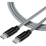 Tactical Fast Rope Aramid Cable USB-C - USB-C 100W 20V-5A 1m šedá (8596311153143)