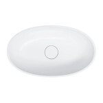 OMNIRES - SHELL M+ umývadlo na dosku, 60 x 35 cm biela mat /BM/ SHELLUNBM