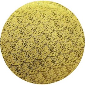 Pevná podložka zlatá 30 cm okrúhla sila 1,2 cm - Cakesicq - Cakesicq