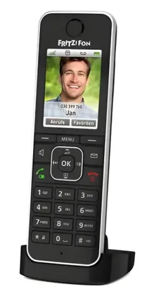 FRITZ!Fon C6 čierna / DECT telefón / farebný displej / handsfree / záznamník (20002964)