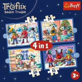 Trefl - Puzzle - Treflíci: Vianoce 4v1