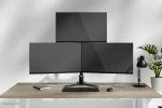 Neomounts DS45-600BL2-1 čierna / Stolný stojan pre 3 monitory / veľkosť 10-32" / VESA 75x75-100x100 / nosnosť 5 kg (DS45-600BL2-1)
