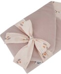 EKO Zavinovačka bavlnená s kokosovou vyberateľnou vložkou VELVET My farm Powder pink 75x75 cm