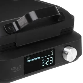 Adler AD 3087 čierna / Vaflovač / 1500 W / LED displej / timer / nepriľnavé plochy (AD 3087)