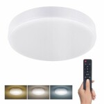 Solight WO799 LED osvetlenie s diaľkovým ovládačom biela / 50W / 3000lm / 40cm / zmena chromatickosti / stmievateľné (8592718032869)