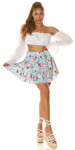 Sexy FEEL HAPPY Mini Flower Skirt Einheitsgroesse