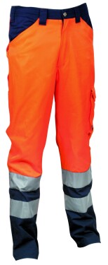 Reflexné pracovné nohavice COFRA TWINKLE oranžová veľkosť 4XL (CATWINKLE_02_4XL-B)