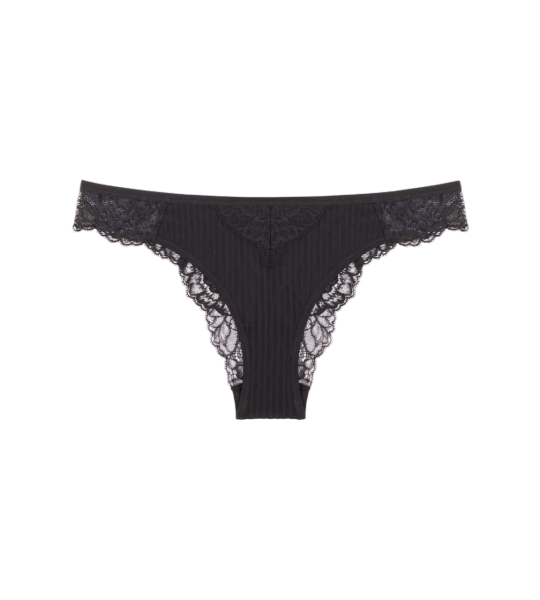 Dámske brazílske nohavičky Peony Florale - BLACK - black 0004 - TRIUMPH BLACK 40