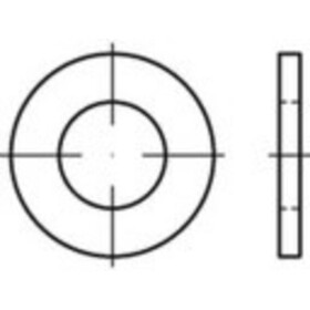 Podložka ocel glavanizované zinkom 5000 ks TOOLCRAFT TO-5433309; TO-5433309