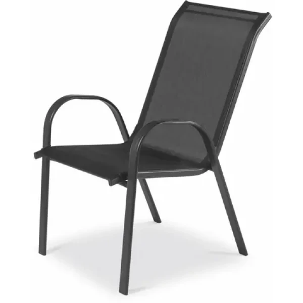 Fieldmann FDZN5010 Čierna / Záhradná stolička / Materiál: kov-textil / Rozmery 55 x 73 x 91 cm (FDZN5010)