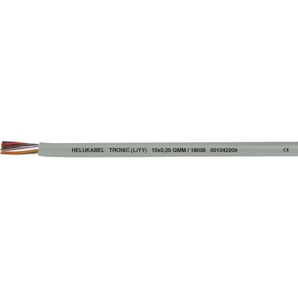 HELU 18059-1000 dátový kábel LiYY 4 x 0.34 mm² sivá 1000 m; 18059-1000