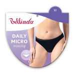 Dámske čipkované nohavičky DAILY MICRO SLIP - BELLINDA - čierna M