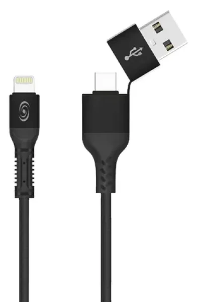 Fonex Lightning - USB-C 1 m čierna / Kábel / Speed Charge 10 W