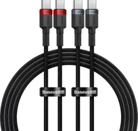 Baseus BSU4887 čierna / Kábel USB-C (M) - USB-C (M) / 1 m (BSU4887)