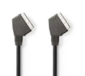 Nedis SCART kábel SCART-SCART / Kábel / 2 m / 480p / čierna (CVGB31000BK20)