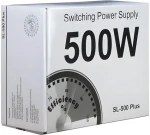 Inter-tech SL-500 PLUS / Zdroj / 500W / ATX 2.4 / 82% účinnosť / aktívne chladenie (88882140)