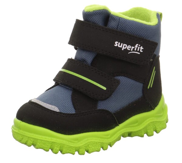 Chlapčenské zimné topánky HUSKY1 Black/Light Green Gore-Tex, Superfit,1-006045-0000 - 30