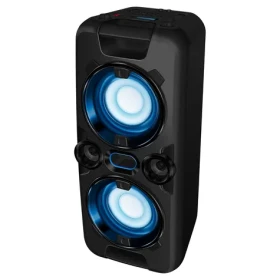 Sencor SSS 3800 čierna / bezdrôtový podsvietený reproduktor s mikrofónom / 60W / Bluetooth 2.1 / USB / 4000mAh / LCD (8590669232598)