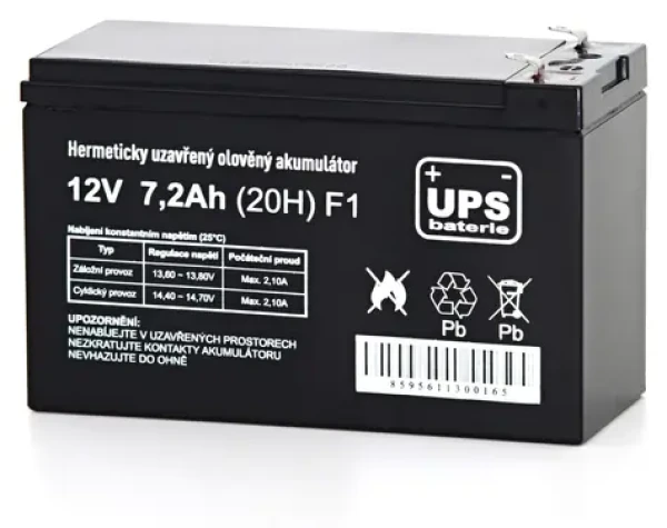 FIAMM UPS batéria 12V 7,2Ah F1 / Batéria pre UPS / 12V / 7,2Ah / F1 / AGM (14552)