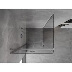 MEXEN/S - Mist-F sprchovací kút skladacie dvere ľavá 95 x 95, transparent, chróm 8A6T-095-095-01-00-L
