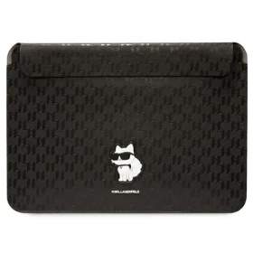 Karl Lagerfeld Saffiano Monogram Choupette čierna / Puzdro na notebook / 14" (KLCS14SAKHPCK)