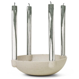 Ferm LIVING Adventný svietnik Ceramic Light Grey