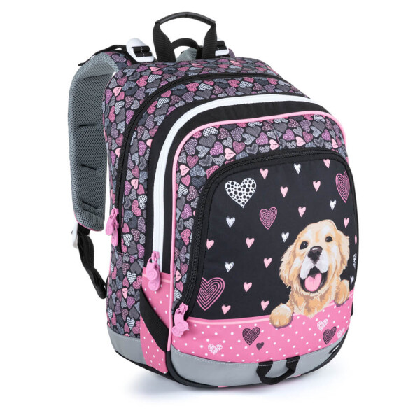 Školský batoh Bagmaster Alfa 21 A Black/pink